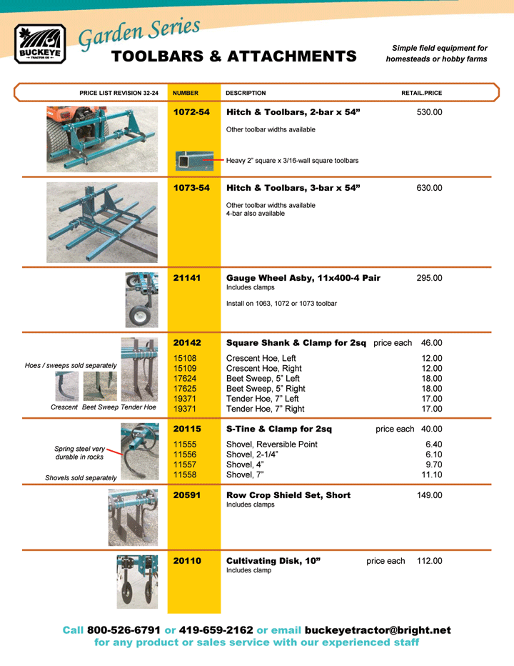 Buckeye Tractor Online Catalog Garden Series Page 25